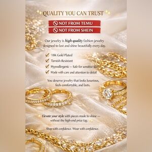 Gold Plated Women's Jewelry Set